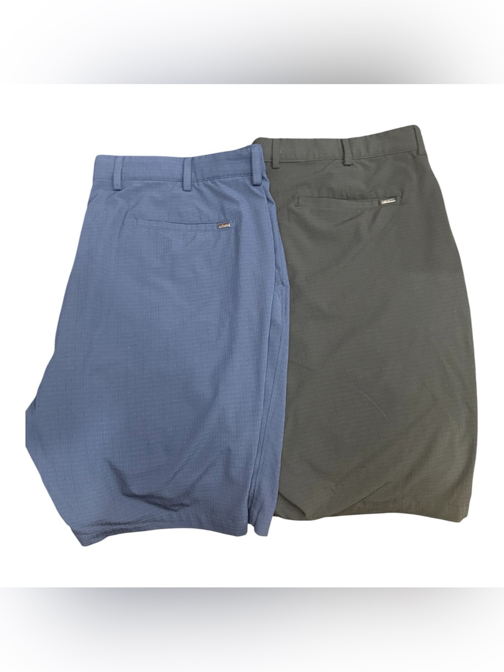 Greg Norma Men's Stretch Golf Shorts - Blue & Black